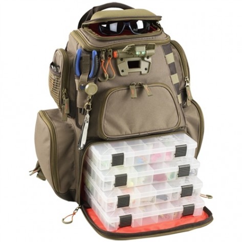 Wild River WT3604 Tackle Tek Nomad - Lighted Backpack w/ 4 PT3600 Trays