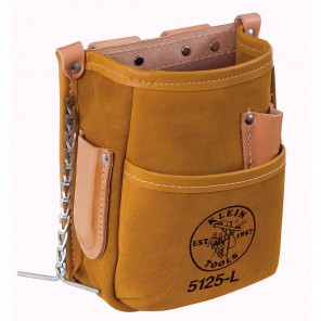 Klein 5125L 5 Pocket Tool Pouch Leather
