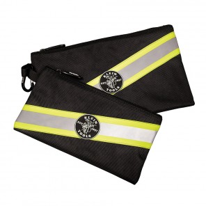 Klein 55599 High Visibility Zipper Bags, 2Pk